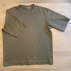Uniqlo U Airism Cotton Crew Neck Oversized T-Shirt